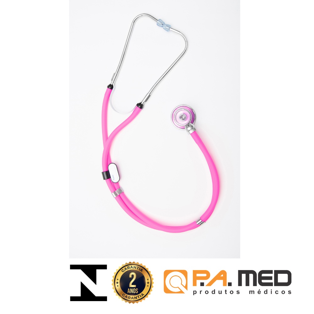 Estetoscópio Rosa Rappaport P.A.Med  2 Anos Garantia