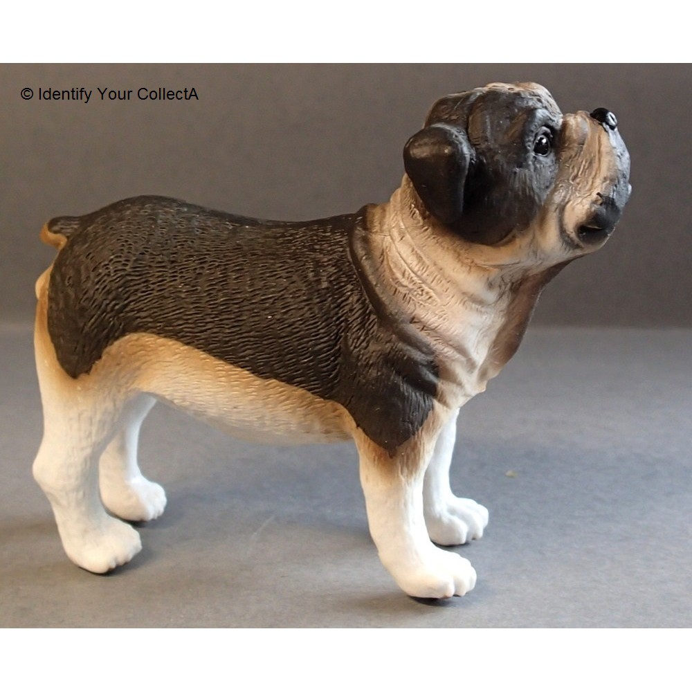 Miniatura Realista Cachorro Bulldog Importado Pintado A Mão Importado Original Collecta