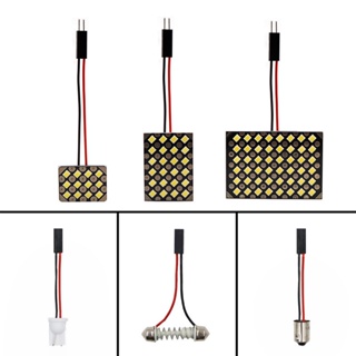 1pcs Lâmpada led Festoon Cúpula Para Carro Canbus C5W T10 BA9S Soquete 12/24/48 SMD 2835 Chip Sem Erro De Leitura Interior Automática em Oferta na Shopee