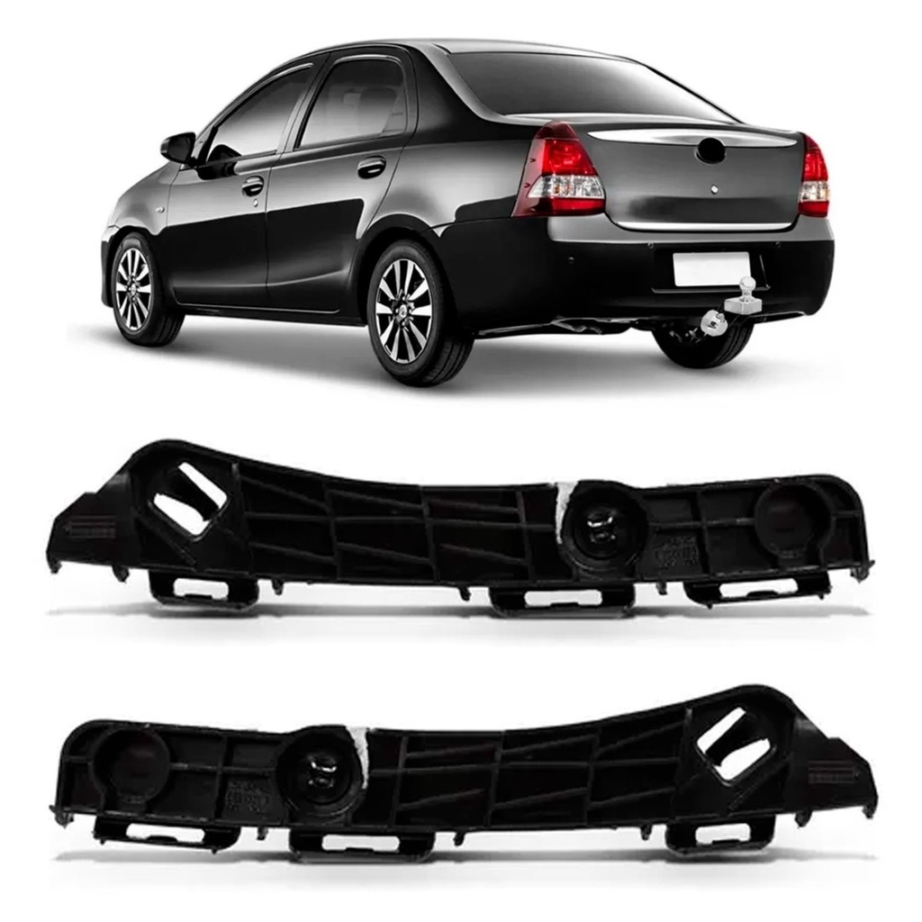Guia Suporte Parachoque Traseiro Etios Sedan 2013 A 2016 em Oferta na Shopee