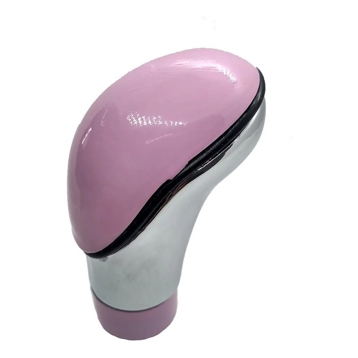 Manopla Cambio Carro Tuning Universal Rosa E Cromado Naja
