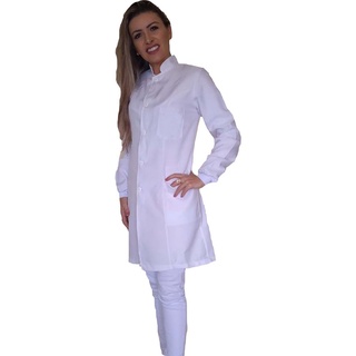 Jaleco Feminino Bordado No Bolso Grátis