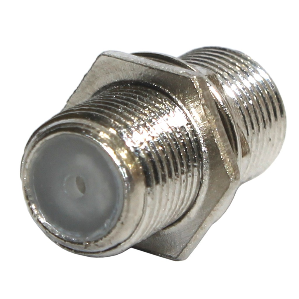 2x Emenda para cabo coaxial (femea x femea)