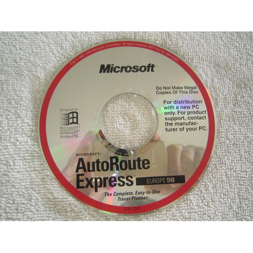 Microsoft Auto Route Express Europe 98
