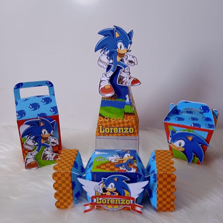 Tema Sonic - Kit Festa - Papelaria Personalizada