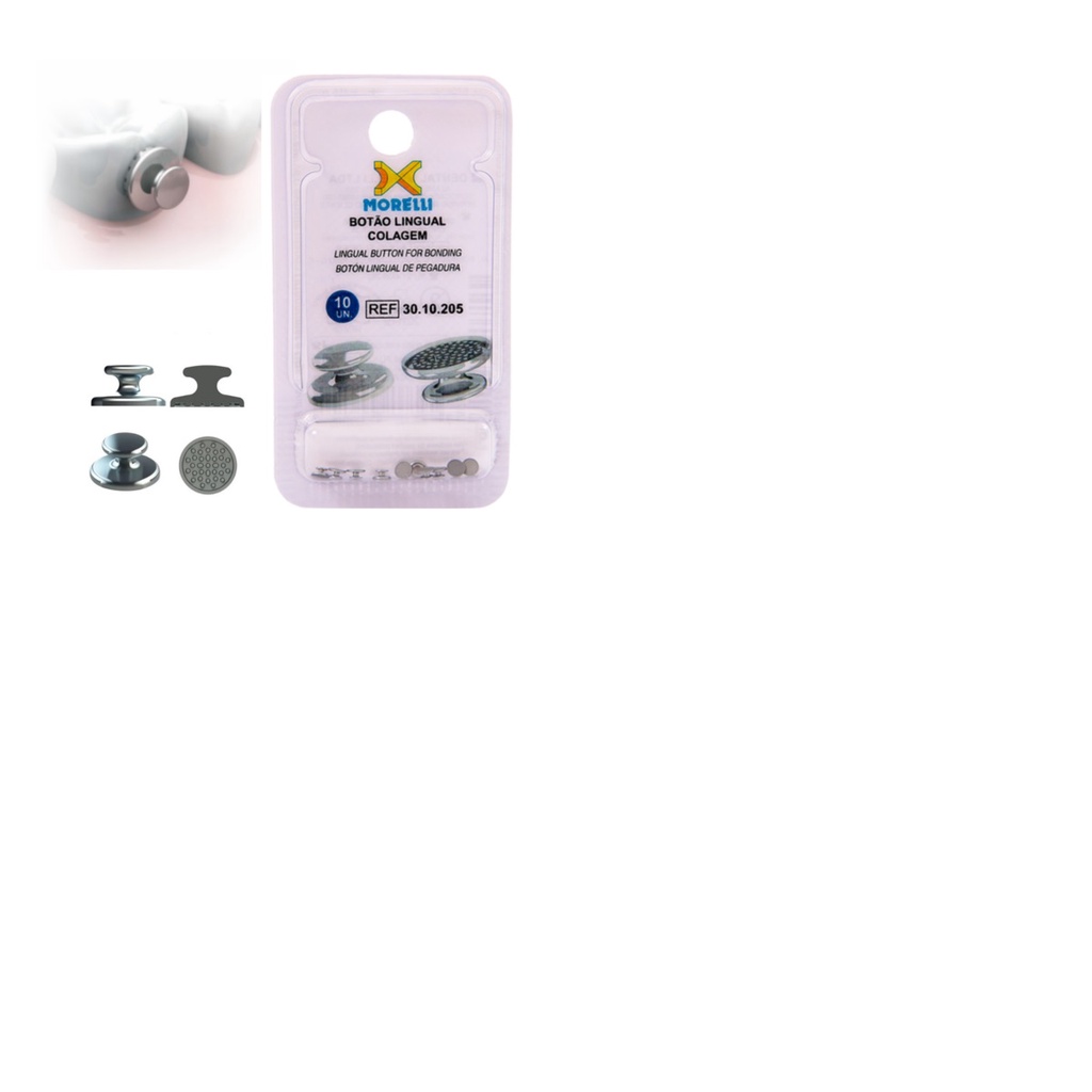 Botão Lingual Para Colagem Uso Ortodontia,podologia C/ 10 Un em Oferta na Shopee