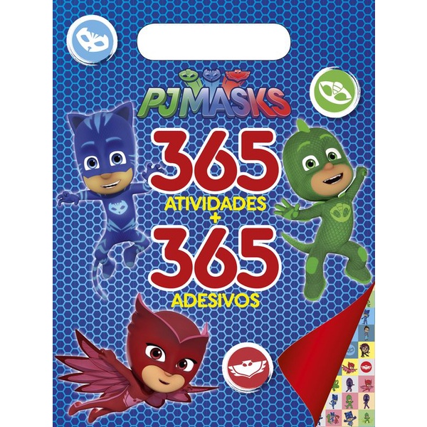 PJ Masks - Prancheta com 365 Atividades e Adesivos em Oferta na Shopee