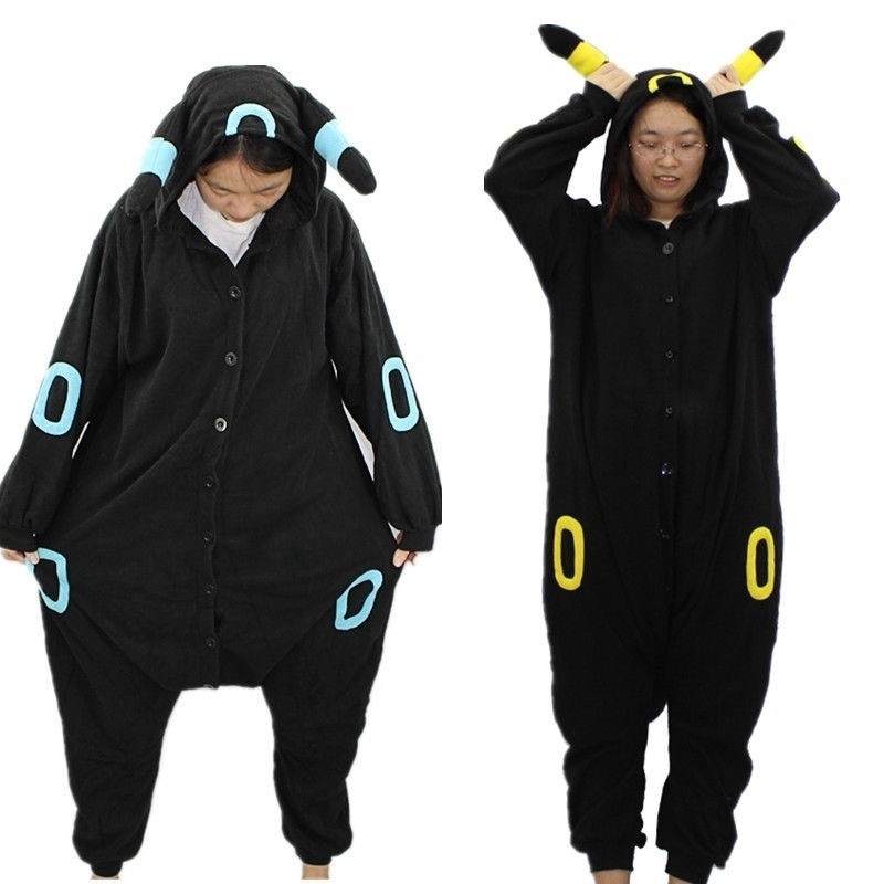 Pokemon Brilhante Umbreon Macacão Pijama Macacão Traje Onesies Shopee Brasil