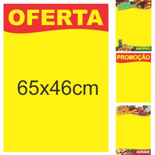 Cartaz Oferta e Promoção - 65x46/100Unidades. em Oferta na Shopee