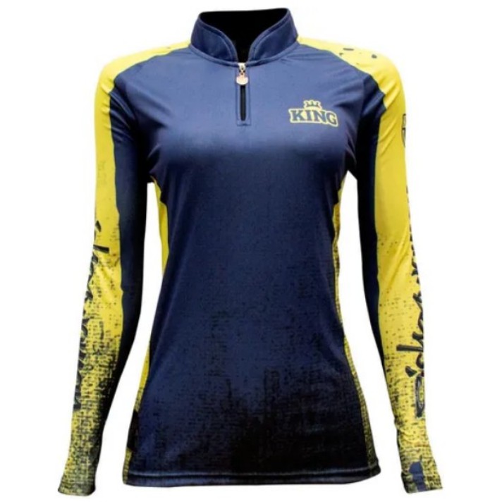 Camisa Tamanho: GG camiseta FEMININA de Pesca King Brasil KFF614 Com Proteção UV60 = KFF614