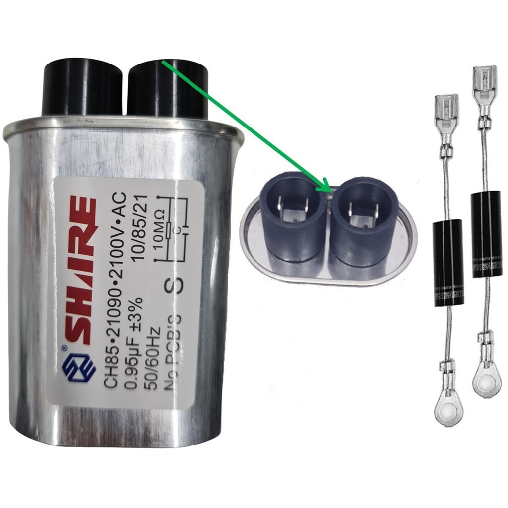capacitor microondas alta tensao 0,95uf com 2 diodo
