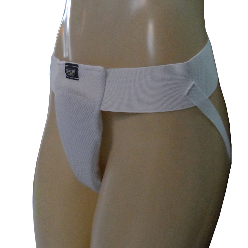 Protetor Genital Feminino para luta MuayThai Sanda Kickboxing Karate Taekwondo MMA Branco