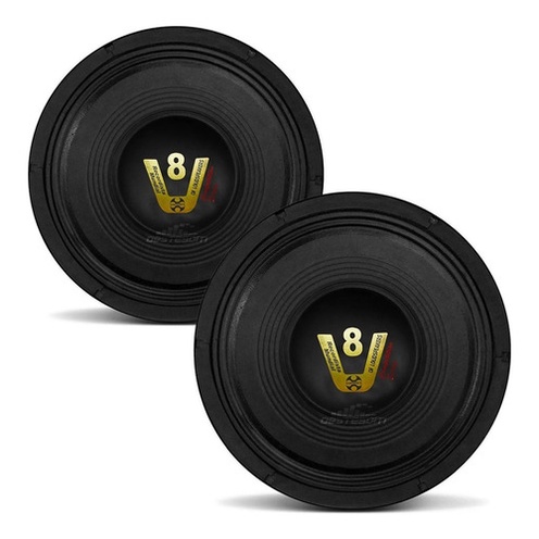 2 Alto Falantes Woofer Compet 200 W Rms 4 Ohms Seco Pancadão