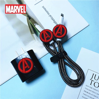 Marvel Dos Desenhos Animados Cabo Winder Set Para iPhone 11 12 Carregamento Rápido 18/20 W Plugue Da Linha De Dados Carregador De Proteção Sprial Protetora