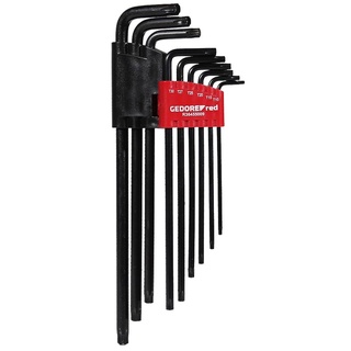 Jogo De Chave Torx Cromo Vanadio Longa 9 Pecas Gedore Red