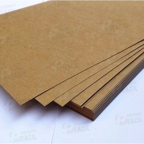 1000 Folhas Papel Kraft 80g / 90g Pardo Fosco A4 80gr Fino Milheiro