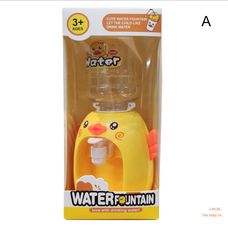 Aoten Children's Simulation Water Dispenser Toy Mini Plastic Durable Cartoon Pattern Easy to Clean Toys 