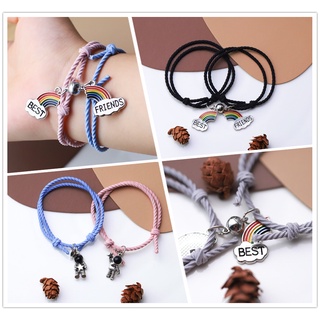 2pcs Casal pulseira magnética masculina e feminina Pulseira de casal