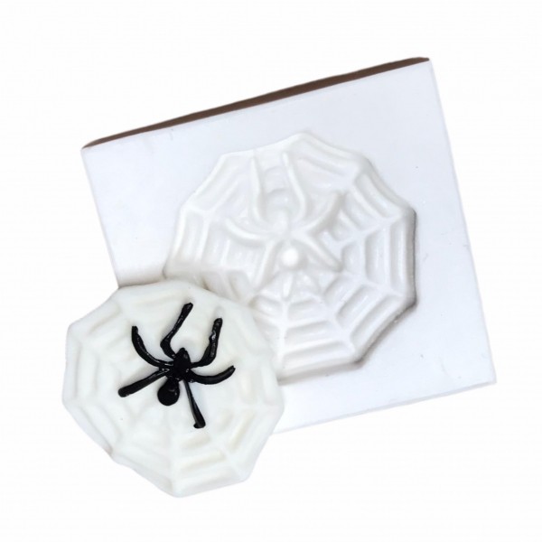 Molde De Silicone Teia Homem Aranha Molde Para Confeitaria Molde Para Biscuit 1522