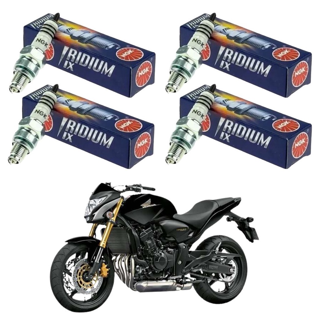 4 Velas Iridium Ngk CR9EHIX-9 Cb600 Hornet Cbr600f CBR 900 1100 em Oferta na Shopee