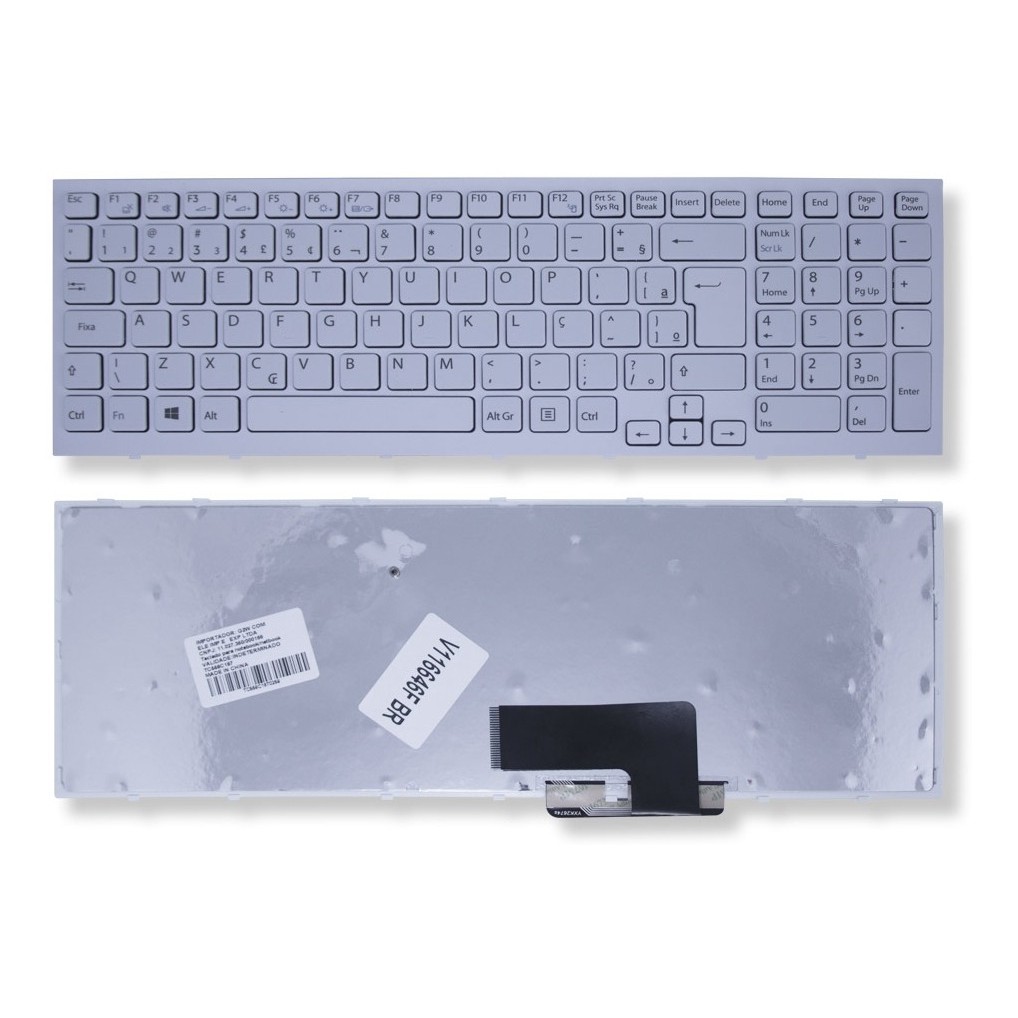 Teclado Para Notebook Sony Vaio Vpceh40eb/w Ç Branco