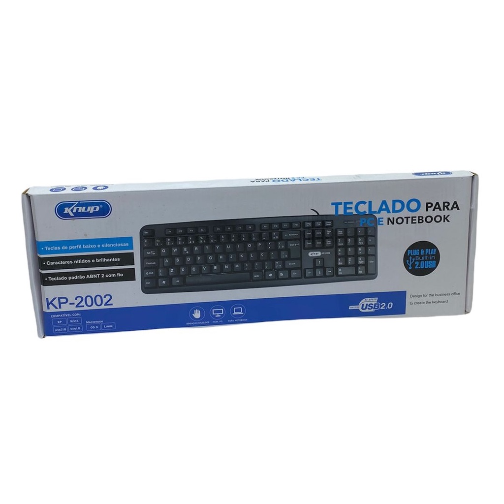 10 Teclado Inova Usb Teclas Macias Confortáveis Key-8610 Ata