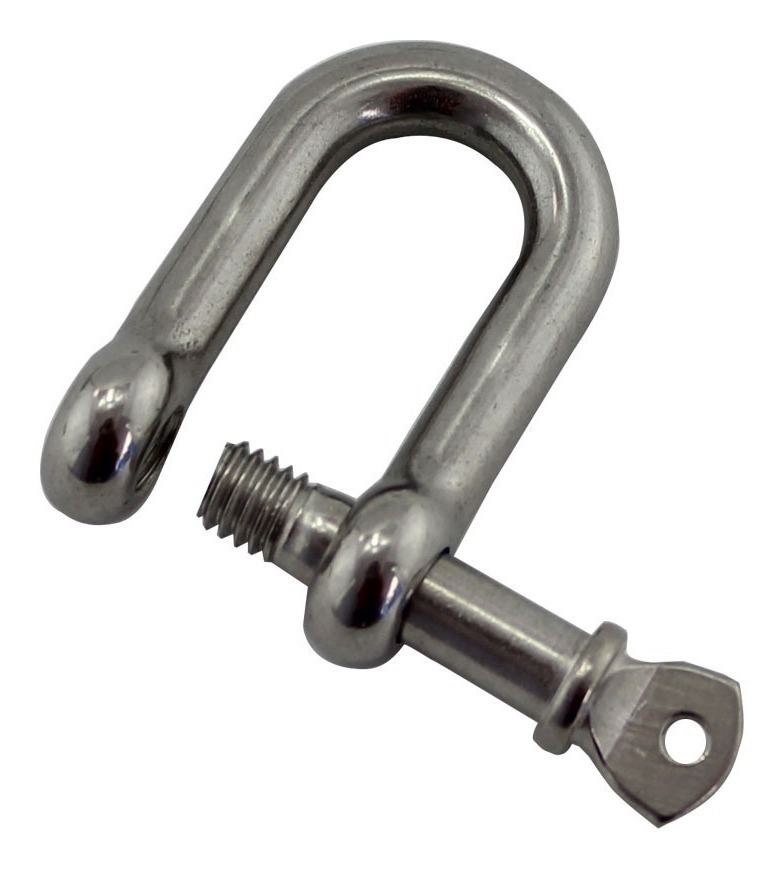 Manilha Tornel Balão Reta Em Aço Inox 10Mm Carga 37,3(Kn)