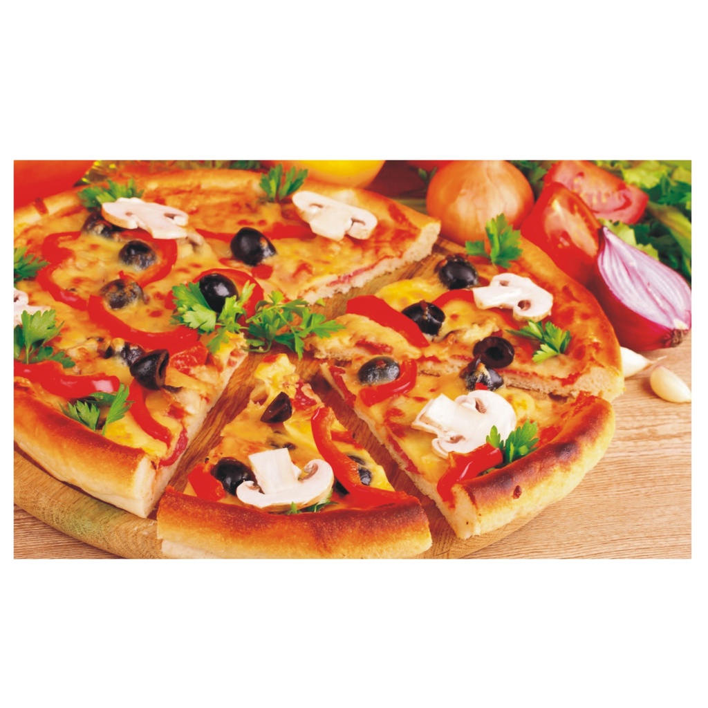 Adesivo Papel Parede De Cozinha Pizza Pizzaria Tempero Comida Massa J 175