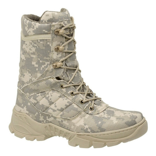 Bota Sniper Tática Militar Multicam Camuflado Cano Médio