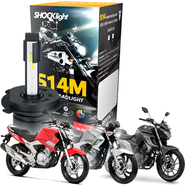 Lampada Super Led 6000k Farol Moto Fazer 250 2007 12 Á 2021 em Oferta na Shopee