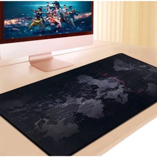 mouse pad grande para teclado e mouse tapete preto mapa mundi escritório game em Oferta na Shopee