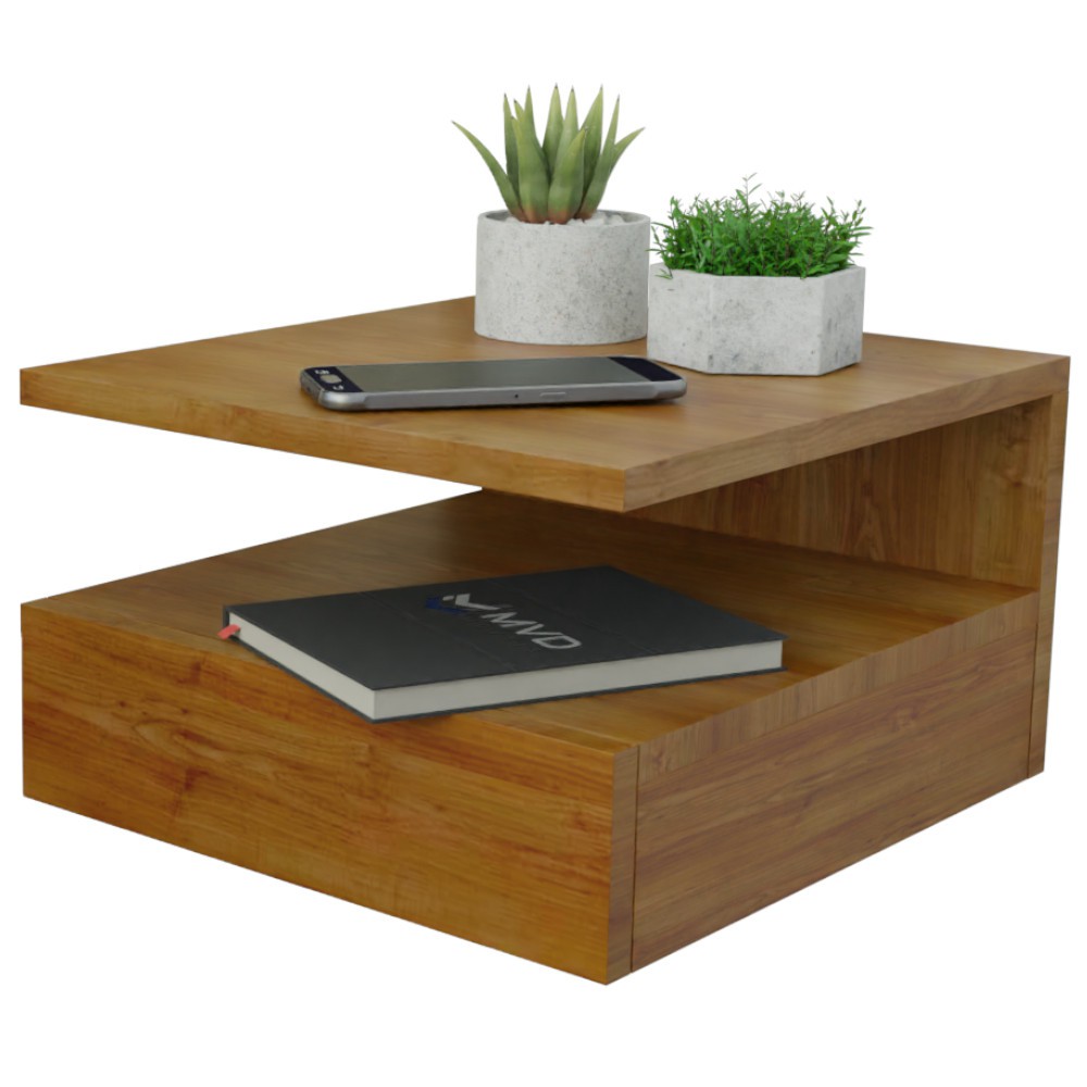 Mesa de Cabeceira Mesinha Suspenso Suspensa Freijó Com gaveta e Prateleira MVD Móveis em Oferta na Shopee