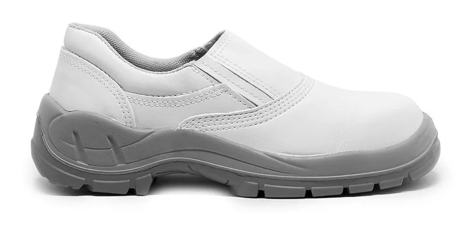 SAPATO ELAST PU BI COURO VAQUETA BCO BSE BICO PLÁSTICO BRACOL CA 31242