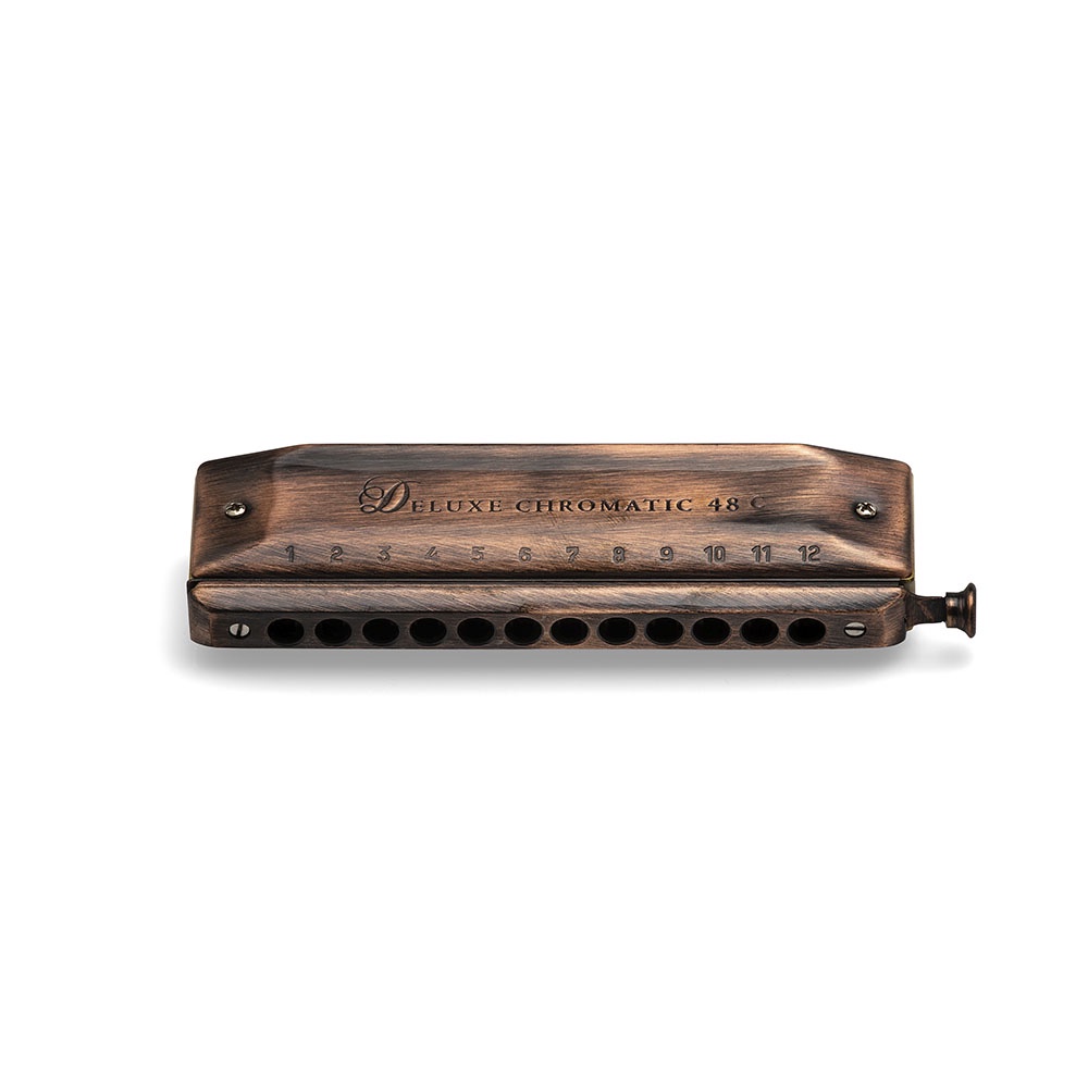 Gaita De Boca Hering Shg Cromática Deluxe Latão 5848 Dó