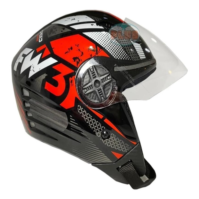 Capacete Aberto Fw3 Turbo X Open Cores Com Selo Inmetro