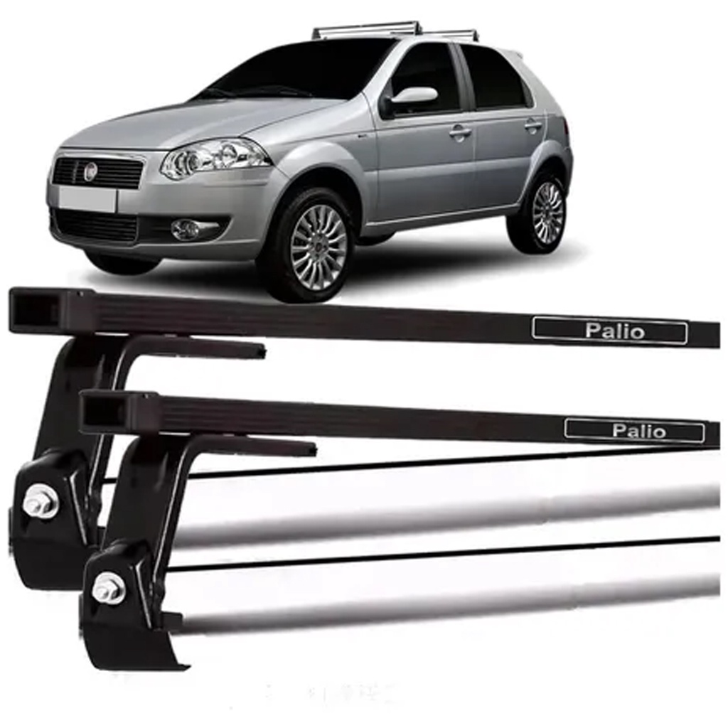 Rack De Teto Bagageiro Fiat Palio Fire 2002 2003 2004 2005 2006 2007 2008 2009 2010 2011 2012 2013 2014 2015 2016 4 Portas PROMOÇÃO
