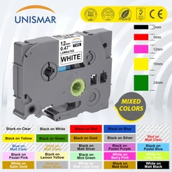 6mm 9mm 12mm Compatível Com Fita De Rótulo Brother TZe-231 tze231 tze131 Laminada Para P-Touch Label Printer PT-H110