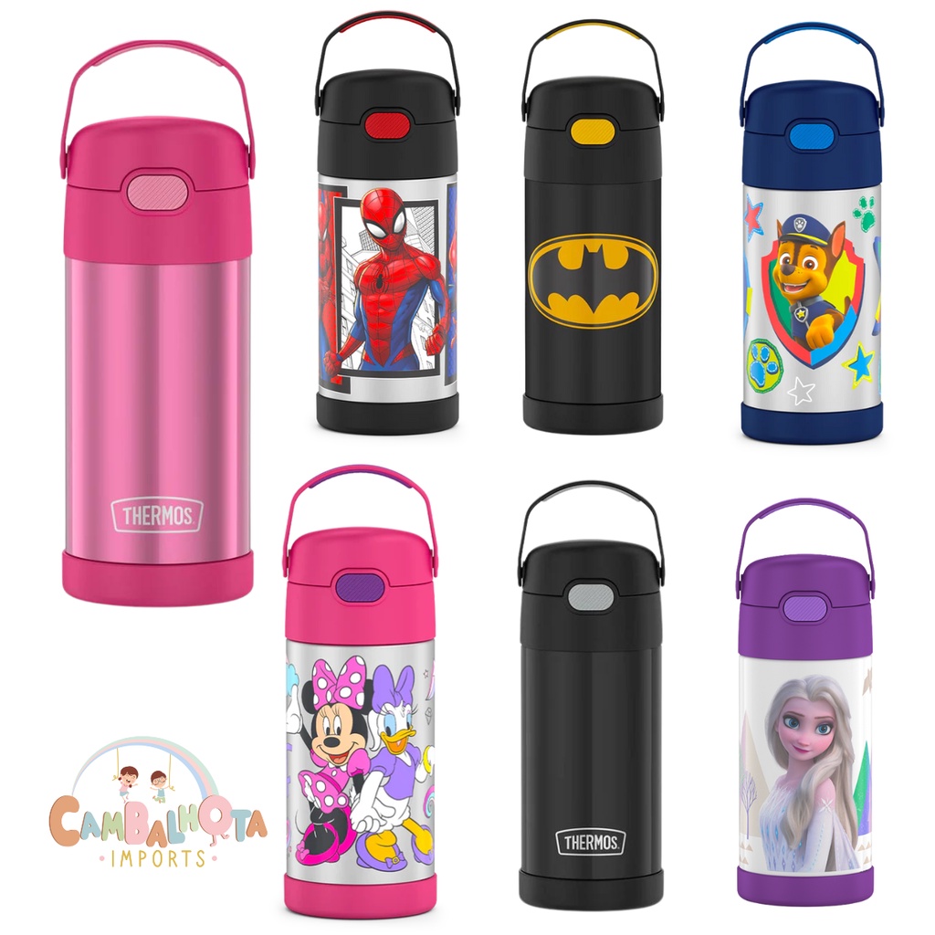 Garrafa Thermos Térmica Infantil Funtainer 355ml Shopee Brasil
