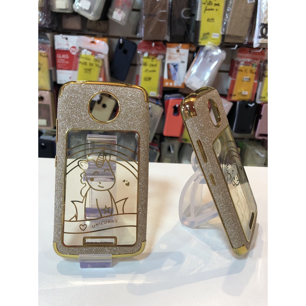 Capa Celular Motorola E4 Unicórnio Brilhante