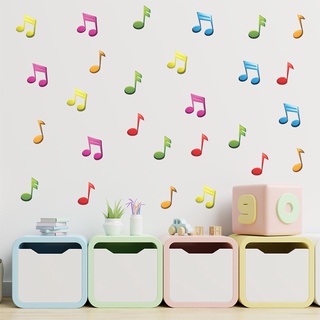 Adesivo de Parede Infantil Notas Musicais Quarto Criança - 257ir