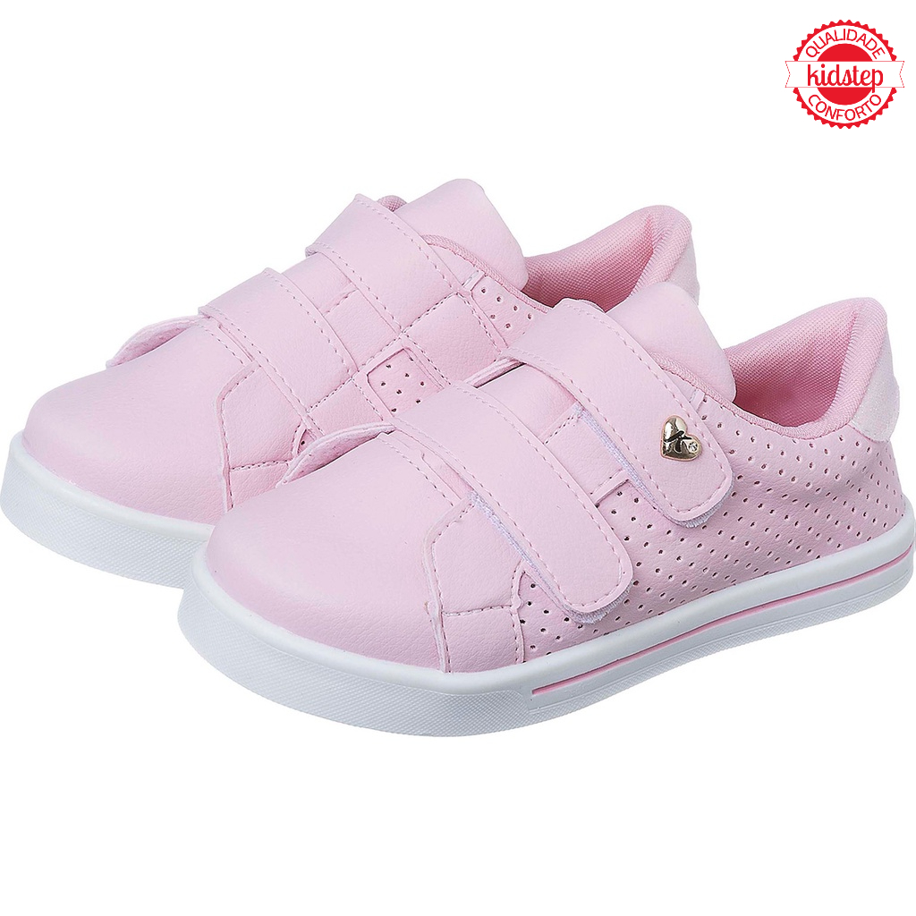 Kidstep Tenis Infantil Feminino Casual Rosa em Oferta na Shopee