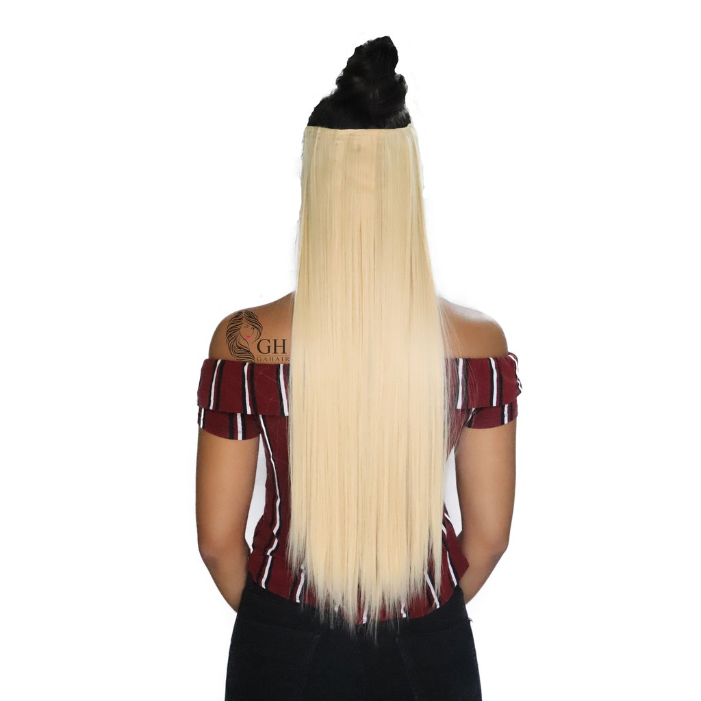 Aplique Tic Tac Liso / Extensão / Removível / Megahair / Cabelo Longo e Macio - Weng — imagem 2 de 2