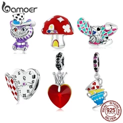 Bamoer Pulseira De Prata 925 Com Pingente De Conto De Fadas/Acessório