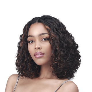 Peruca Mulher Ondas De Cabelo Curto