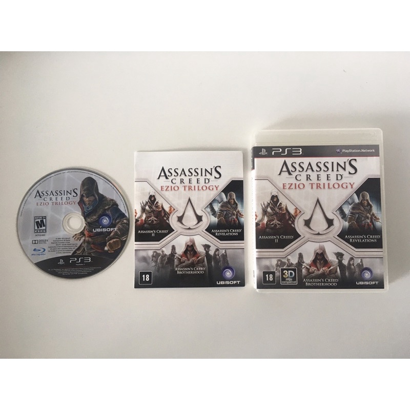 Assassin’s Creed Ezio Trilogy PS3 Original Mídia Física Pronta Entrega