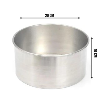 Forma De Bolo Alta 2 Fundo Fixo 20cm x 10cm em Oferta na Shopee