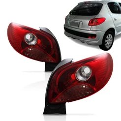 Lanterna Peugeot 207 Hatch 2009 2010 2011 Bicolor