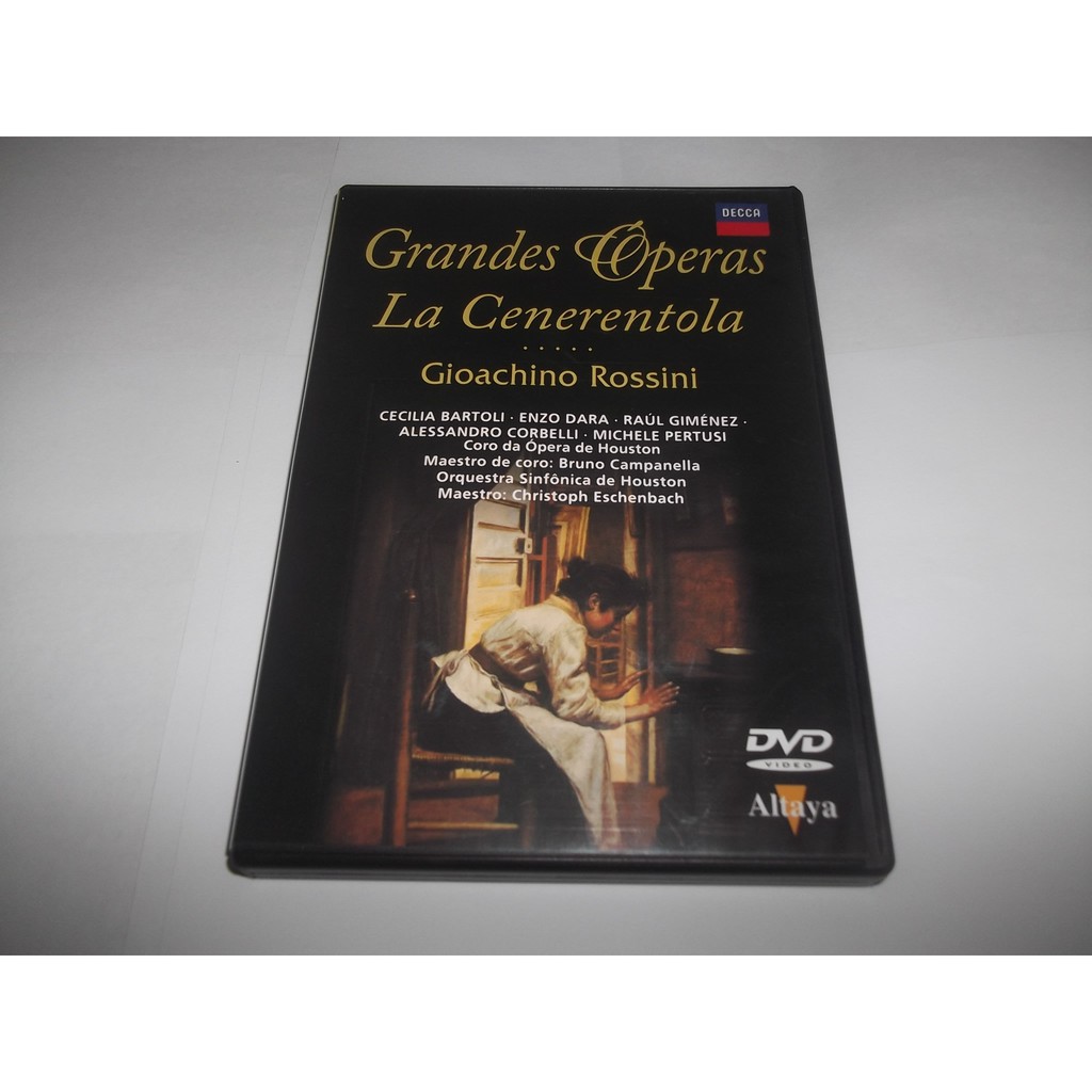 Dvd - Opera : La Cenerentola / A Cinderela - 1996 - Rossini - Cecilia Bartoli - Encarte - Novo