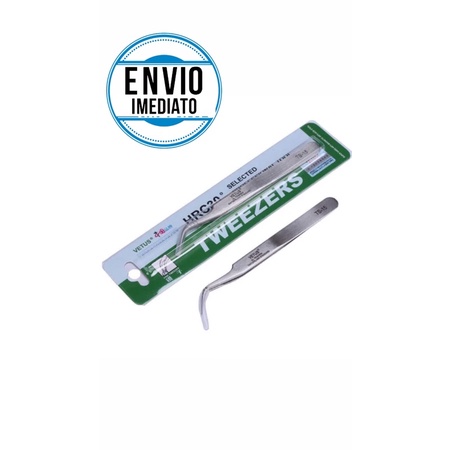 Pinça Vetus Curvada e Reta para Extensão de Cílios Fio a Fio Rosa Cinza Ts-15 em Oferta na Shopee