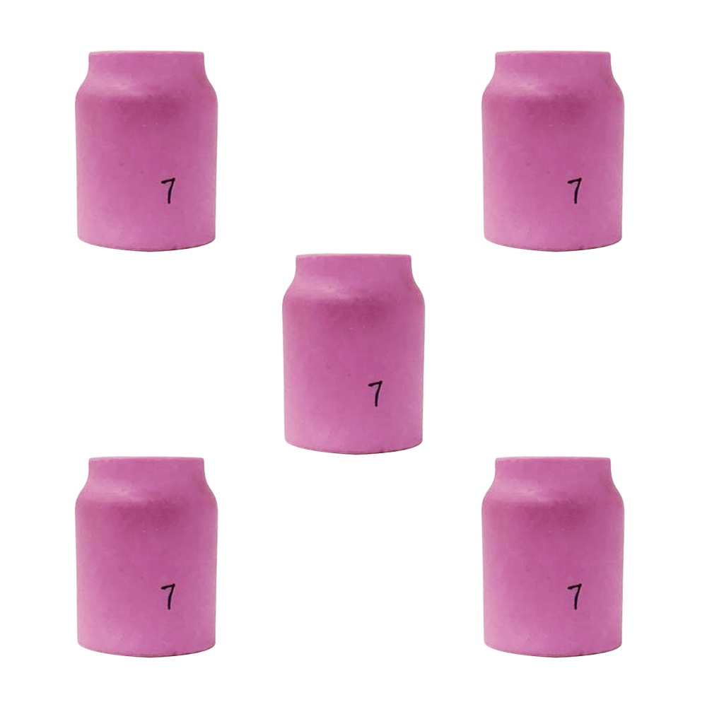 Kit 5 Bocais de Cerâmica Gás Lens Nº7 TE469 Tocha Tig Oximig em Oferta na Shopee